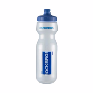 Rockbros 750 ml dviračio gertuvė - skaidri su mėlynu antgaliu