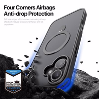 Dėklas Dux Ducis "Yind 360 Ring Stand" Apple iPhone 16 Pro Max juodas