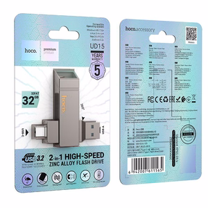 HOCO USB atmintukas USB A + USB C UD15 32GB USB3.2