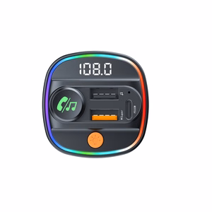 Devia siųstuvas FM Smart Bluetooth MP3 automobilinis įkroviklis PD 30W 1x USB-C 2x USB 3A juodas
