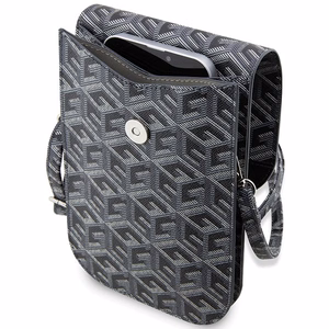 Guess rankinė GUWBHGCFSEK juoda GCube Stripe
