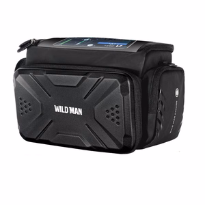 WILDMAN дорожная сумка для руля велосипеда на молнии, 4L, GS6, черная