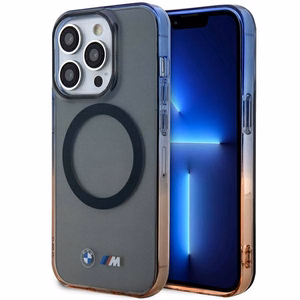 Dėklas BMW BMHMP14LHTGE iPhone 14 Pro 6.1" pilka/pilka kietas dėklas Gradientinis Bamperis MagSafe