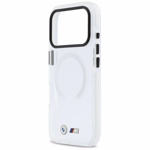 BMW M IML Shockproof Metal Logos MagSafe Dėklas for iPhone 17 Pro - Clear