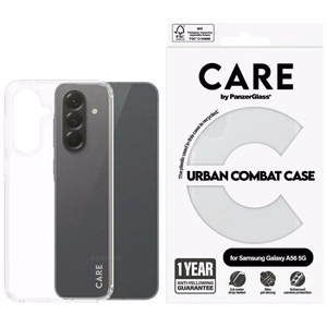 CARE by PanzerGlass Flagship Urban Combat dėklas Samsung Galaxy A56 5G telefonui – permatomas