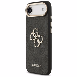 GUESS dėklas telefonui IPHONE 17 Air GUHCP17M4GMGCGR (PU dėklas su dideliu 4G klasikiniu logotipu) auksinis juodas