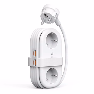 Orico AP3 20W GaN 5in1 maitinimo blokas 2x AC + 2x USB-A + 1x USB-C - baltas