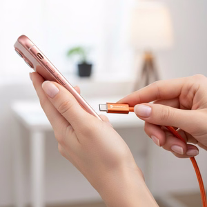 Laidas USB C į USB C Forcell F-Energy QC4.0 PD 3A 60W Cafule Color 1,2 m ACYH23 oranžinis