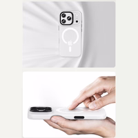 Benks Magnetic Lucid Armor dėklas (K069) iPhone 17 Pro baltas (Camera Control mygtukas)