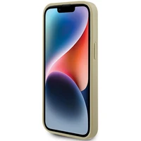 Guess Perforated 4G Glitter Dėklas telefonui iPhone 15 - auksinis