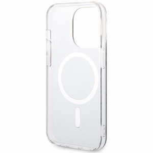 Guess IML 4G magnetinis dėklas telefonui iPhone 15 Pro - juodas