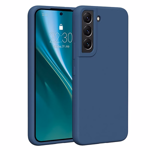 Etteri silikoninis dėklas telefonui Samsung Galaxy S22 tamsiai mėlynas