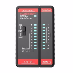 Tinklo kabelių testeris Habotest HT812A RJ45/RJ14/RJ12/RJ9