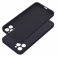 SILICONE MAG COVER dėklas telefonui, suderinamas su MagSafe, IPHONE 11 Pro Max juodas