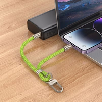 Kabelis USB-C į Lightning Hoco PD 20W 0,22 m GH5 fluorescencinė žalia spalva