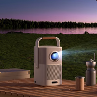 "Yaber T2 Plus" LCD FullHD 1080p multimedijos projektorius su JBL garsiakalbiais - smėlio spalvos