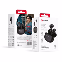 FORCELL F-AUDIO Clear Sound belaidės ausinės bluetooth TWS juodos