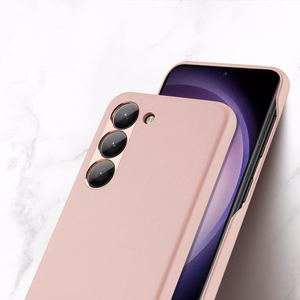 Dux Ducis Grit dėklas Samsung Galaxy S23+ eleganti dėklas iš dirbtinės odos rožinė