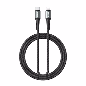 BWOO pintas kabelis USB-C - Lightning 2m 30W juodas