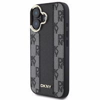 DKNY Languotas raštas magnetinis iPhone 16 Plus dėklas - juodas
