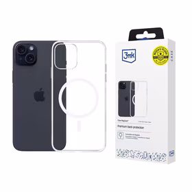 3mk Skaidrus Magnetinis dėklas Apple iPhone 15 - skaidrus