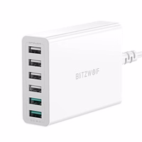 Įkroviklis Blitzwolf BW-S15, 6x USB, QC 3.0, 60 W (baltas)