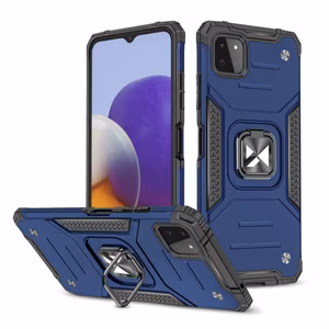 Wozinsky Ring Armor Case с подставкой прочный защищённый чехол для Samsung Galaxy A22 4G синий