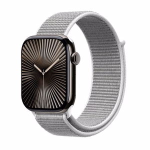 Crong Nylon sportinis Apple Watch dirželis, 44/45/46/49 mm, sidabriškai pilka