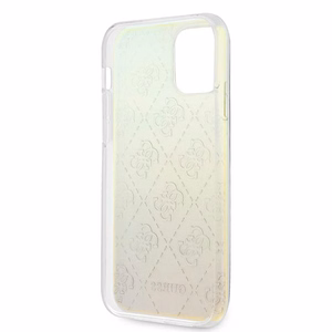 Guess GUHCP12M3D4GIRBL iPhone 12/12 Pro 6.1" перламутровый/перламутровый жёсткий чехол 4G 3D Pattern Collection