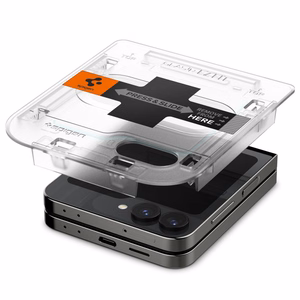 Spigen Glas.tR EZ Fit apsauginis stiklas Samsung Galaxy Z Flip 6 - 2 vnt.
