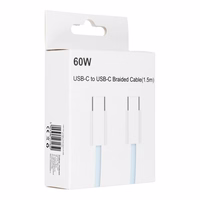Kabelis Type C į Type C PD QC3.0 3A 60W C263 1,5 m mėlynas