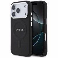Guess Classic Logo Magnetinis dėklas telefonui iPhone 17 Pro - juodas
