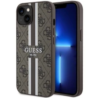 Guess GUHMP14SP4RPSW iPhone 14 6.1" rudas/rudas kietas dėklas 4G Printed Stripes MagSafe