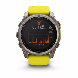 Išmanusis laikrodis Garmin Fenix 8 Sapphire Solar geltonas