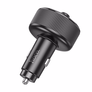 HOCO automobilinis FM siųstuvas Bluetooth 2 x USB A + Type-C PD QC3.0 30W E82 juodas