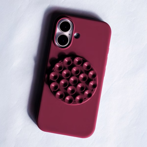 Silikoninis Stick dėklas for iPhone 17 6,3" kaštoninė
