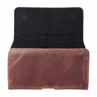 ROYAL Crazy Horse universalus horizontalus odinis diržo dėklas dydis 3XL Umidigi Bison 2 Pro / GT2 Pro 5G / X10 Pro / 202 DOOGEE S98 / S96 Pro / S88 Pro / S58 Pro 6 / S40 Pro HAMMER Blade 5G / Iron 3 / Blade 3 CAT S53 rudas