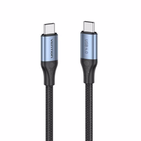 Vention USB 4.0 5A 40Gbps USB-C į C kabelis, apipintas, 1 m