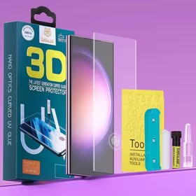 Apsauginis stiklas "3D Design UV Glue" Samsung N975 Note 10 Plus (Blister)