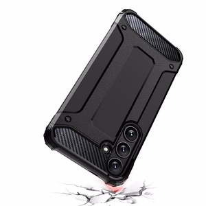 Hibridinis šarvuotas dėklas Samsung Galaxy S24 FE šarvuotas hibridinis dėklas - juodas