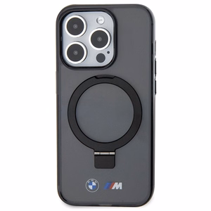 BMW žiedo stovas M kolekcija Magnetinis dėklas telefonui iPhone 15 Pro - juodas