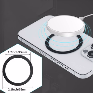 Tech-Protect MagMat Magnetinis magnetinis žiedas universalus - juodas / sidabrinis (2 vnt.)