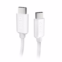 SBS TECABLETISSUETCCG USB-C - USB-C 1,5 m 60W pintas kabelis - pilkas