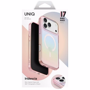 Uniq Iridescia dėklas telefonui iPhone 17 Pro Max Magclick įkrovimas - įvairiaspalvis