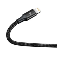 Baseus kabelis 3in1 Rapid PD USB-C - micro USB + Lightning + USB-C 1,5m juodas 20W