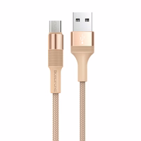 Borofone Kabelis BX21 Išskirtinis - USB į Micro USB - 2,4A, 1 metras, auksinis