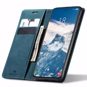 Spacecase Dėklas Wallet Galaxy S24 FE mėlynas