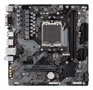 GIGABYTE B650M S2H pagrindinė plokštė - AMD Ryzen 9000 Series CPUs, 5+2+2 Phases VRM, up to 6400MHz DDR5 (OC), 1xPCIe 4.0 M.2, GbE LAN, USB 3.2 Gen 1