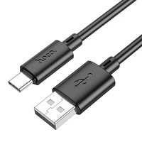 Kabelis USB-A į USB-C Hoco 3A 1 m X88 juodas