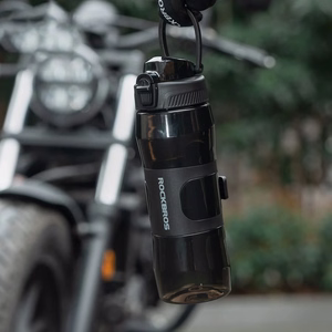 Rockbros S550H-1 700 ml termosinė gertuvė su magnetiniu laikikliu ir tvirtinimo dirželiu - juoda